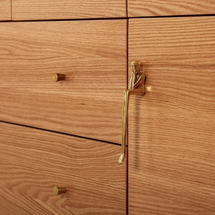 Nordic Brass Cabinet Handle Luxury Modern Wardrobe and Drawer Handle | Skanto