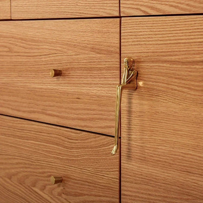 Nordic Brass Cabinet Handle Luxury Modern Wardrobe and Drawer Handle | Skanto
