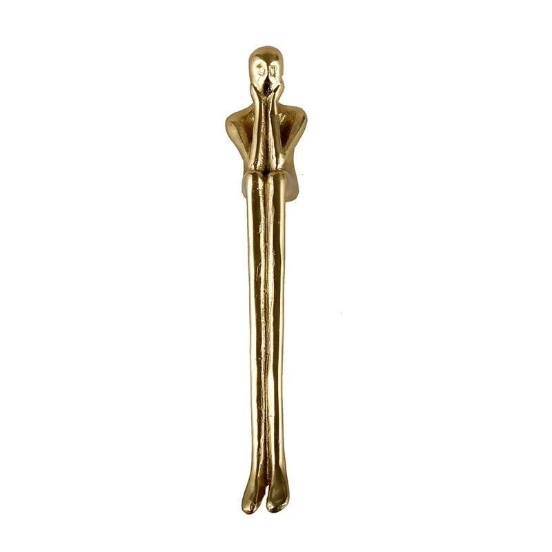 Nordic Brass Cabinet Handle Luxury Modern Wardrobe and Drawer Handle | Skanto