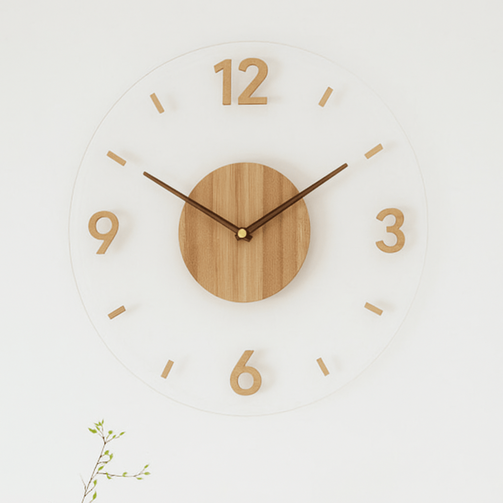 Skanto | NORDORA – Quiet Scandinavian Wall Clock Made of Natural Wood