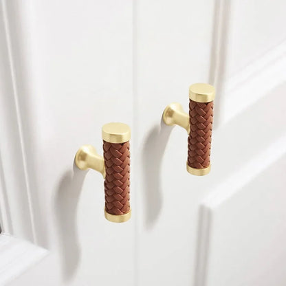 Nordic Leather Cabinet and Drawer Handles for Wardrobe and Furniture | Brehn