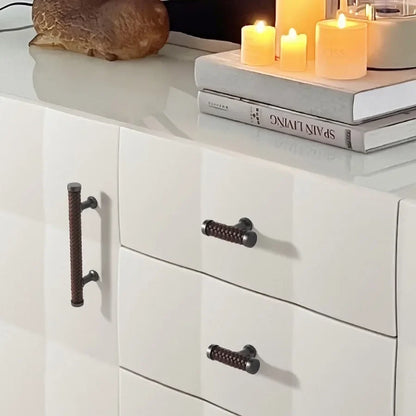 Nordic Leather Cabinet and Drawer Handles for Wardrobe and Furniture | Brehn
