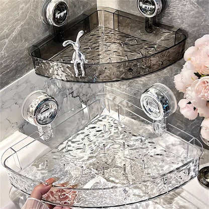 BowLift | NordicGrip Wall Shelf – No-Drill, Suction Cup Mounted Organizer for Bathroom, Kitchen, and Office