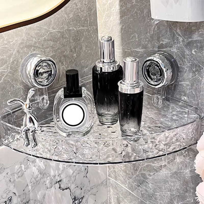 BowLift | NordicGrip Wall Shelf – No-Drill, Suction Cup Mounted Organizer for Bathroom, Kitchen, and Office
