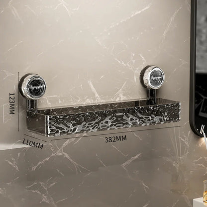BowLift | NordicGrip Wall Shelf – No-Drill, Suction Cup Mounted Organizer for Bathroom, Kitchen, and Office