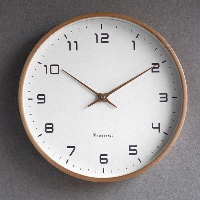 BowLift | NordicTimber – Wooden Wall Clock with Silent Movement