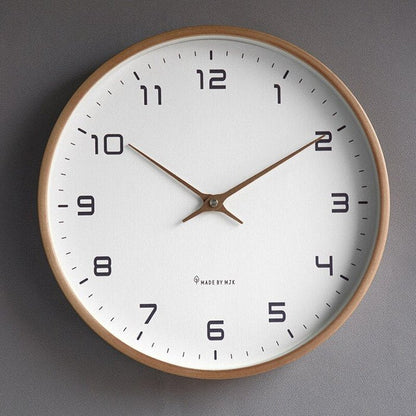 BowLift | NordicTimber – Wooden Wall Clock with Silent Movement
