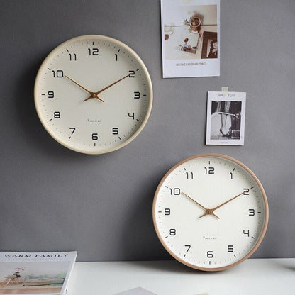 BowLift | NordicTimber – Wooden Wall Clock with Silent Movement