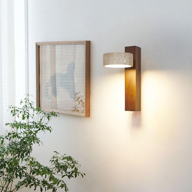Skanto | Ivory Travertine Wall Lamp