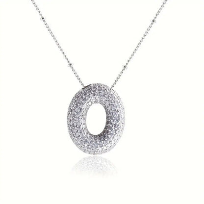 Skanto | Alphabet Diamond Pendant Necklace
