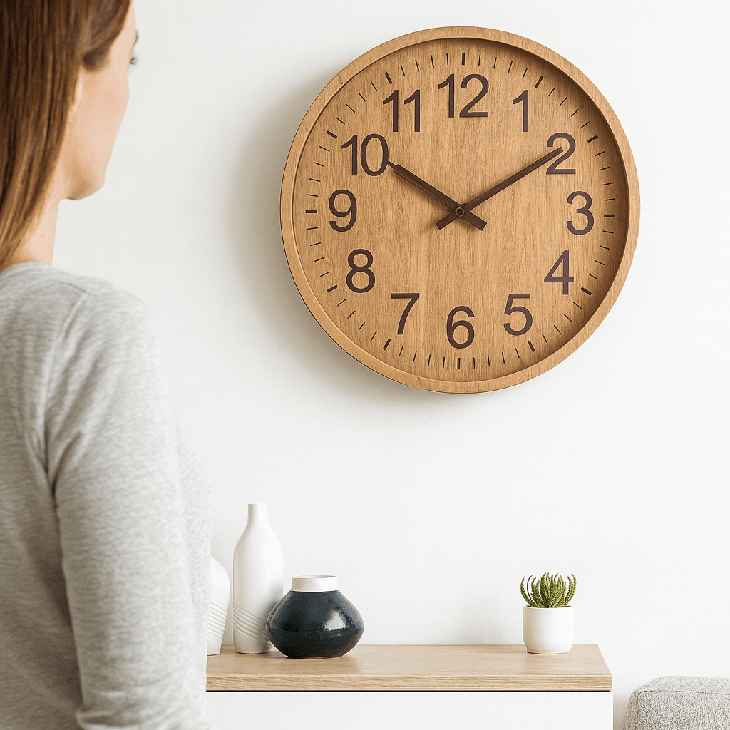 Skanto | OAKTICK – Silent Wooden Wall Clock with Natural Charm