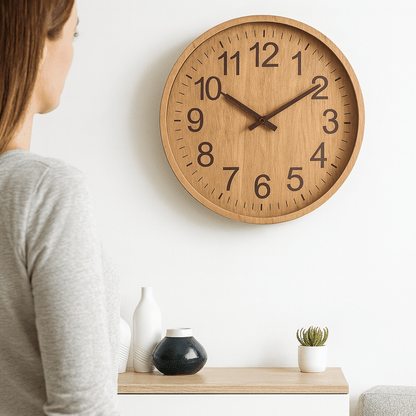 Skanto | OAKTICK – Silent Wooden Wall Clock with Natural Charm
