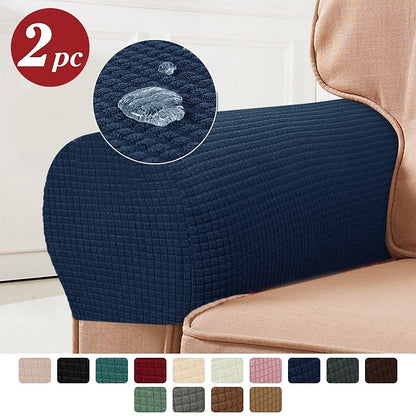 BowLift | Stretch Armrest Covers – Spandex Covers for Chairs & Armchairs, Set of 2, Bordeaux