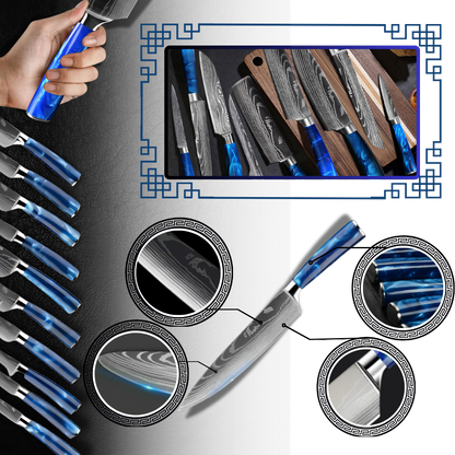 Ocean Blue Japanese Knives