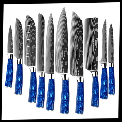 Ocean Blue Japanese Knives