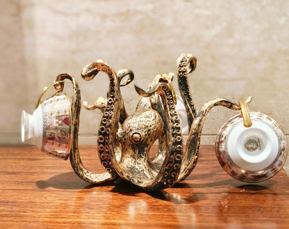 Kraken - Octopus Design Rustic Crunch Holder Bowl