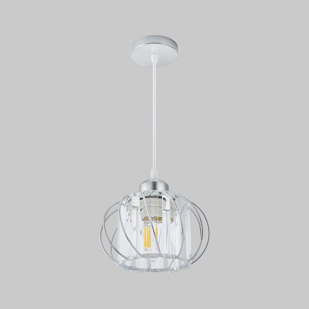BowLift | Pendant Light Black Glass Globe Ceiling Fixture