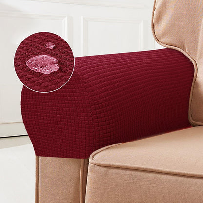 BowLift | Stretch Armrest Covers – Spandex Covers for Chairs & Armchairs, Set of 2, Bordeaux