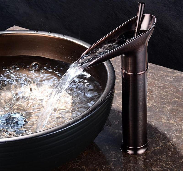 AquaCascade Waterfall Faucet for Sink Skanto
