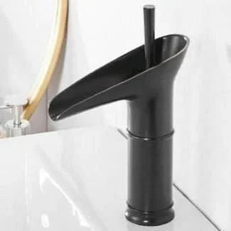 Skanto | Antique Brass Waterfall Bathroom Faucet