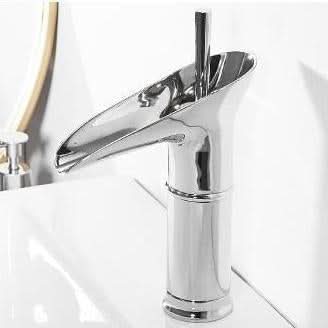 Skanto | Antique Brass Waterfall Bathroom Faucet