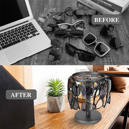 Skanto | OPTITURN – 360° Rotating Glasses Holder with Compact Design and Versatile Functionality