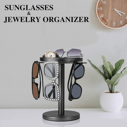 BowLift | OPTITURN – 360° Rotating Glasses Stand with Compact Design & Versatile Functionality