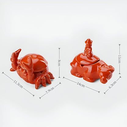 Skanto | CeramiQ – Oriental Style Luxury Ashtray with Unique Crab Design