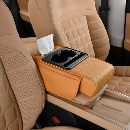 BowLift | Premium Car Center Console Armrest Cushion with Storage