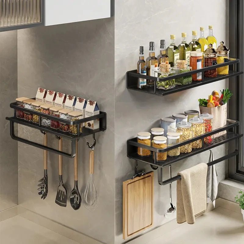 Skanto | ORGANIX RACK – Wall-Mounted Kitchen Shelf with Utensil Bar