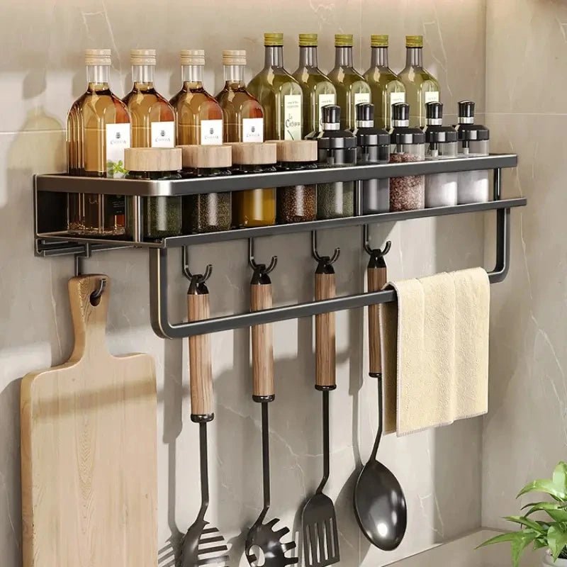 Skanto | ORGANIX RACK – Wall-Mounted Kitchen Shelf with Utensil Bar