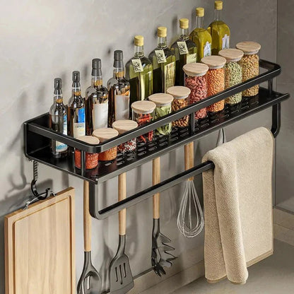 Skanto | ORGANIX RACK – Wall-Mounted Kitchen Shelf with Utensil Bar