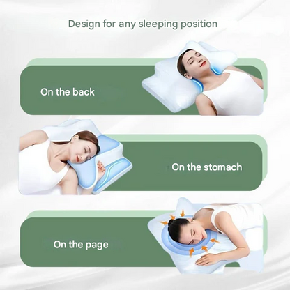 Skanto | Orthopedic Pillow | Ergonomic Support for Neck and Back | Memory Foam