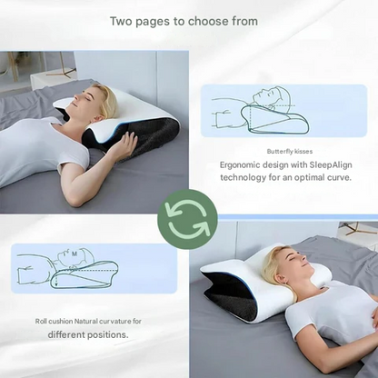 Skanto | Orthopedic Pillow | Ergonomic Support for Neck and Back | Memory Foam