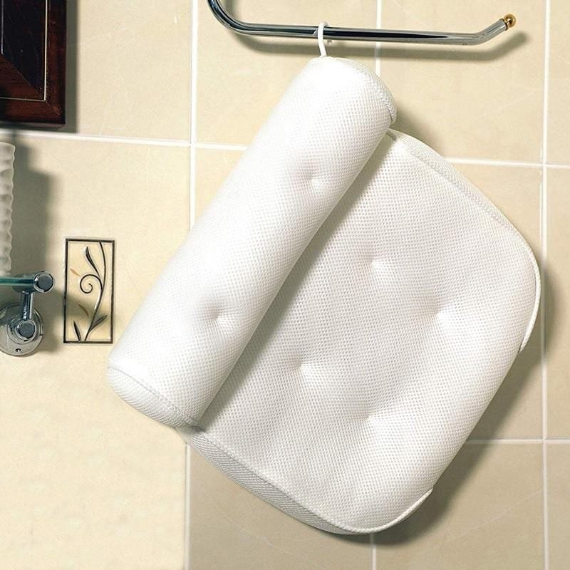 Orthopedic Bathtub Pillow - Breathable Bathtub Headrest Pillow made of 3D Mesh Fabric with Suction Cups Bowlift
