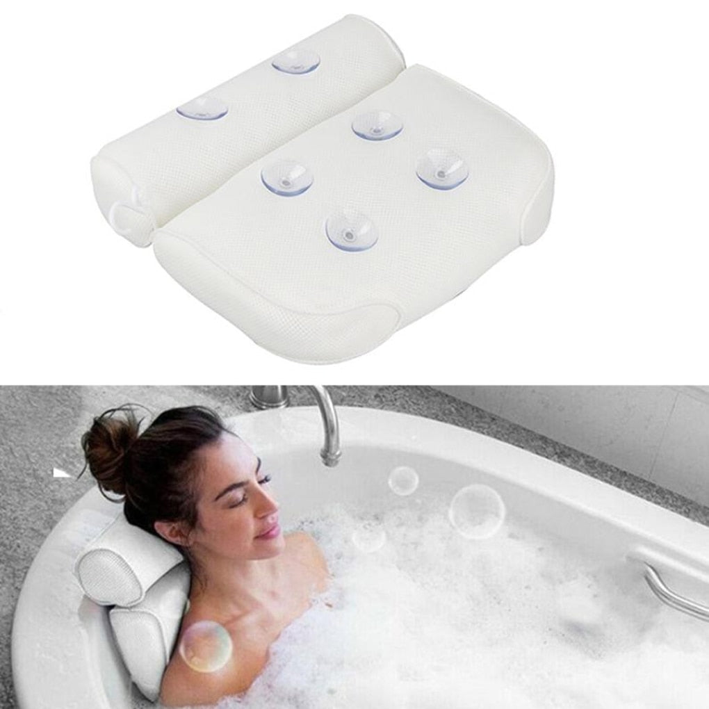 Skanto Orthopedic Bath Pillow - Breathable Bath Headrest with Suction Cups Skanto