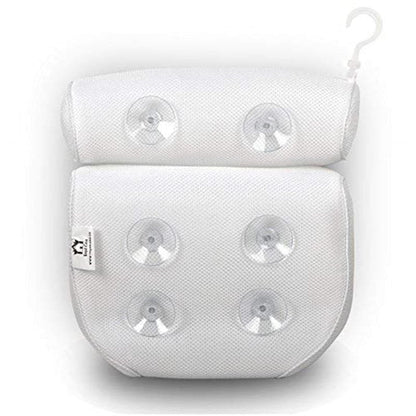 Orthopedic Bath Pillow - Breathable 3D Mesh Bath Headrest Pillow with Suction Cups