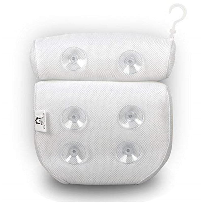 Skanto | Orthopedic Bath Pillow - Breathable Bath Headrest Made of 3D Mesh Fabric with Suction Cups