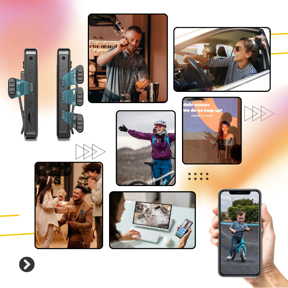 OTG-Compatible Wireless Vlog Body Camera