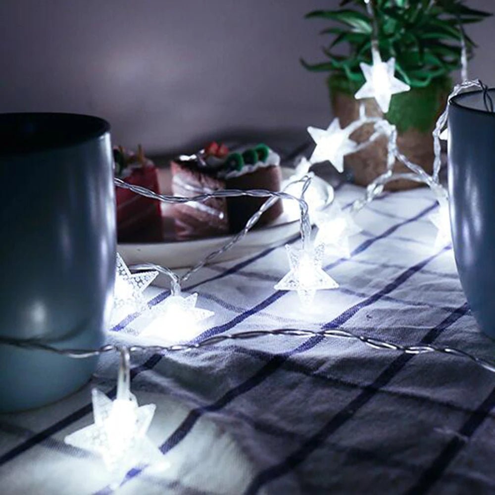 Skanto | Outdoor Star LED String Lights – Enchanting Garland Lights for Weddings, Parties, and Christmas