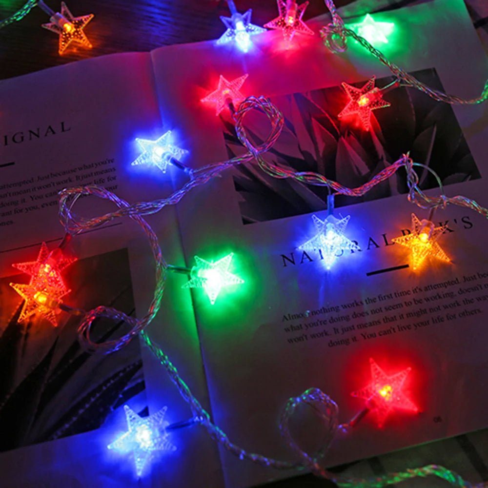 Skanto | Outdoor Star LED String Lights – Enchanting Garland Lights for Weddings, Parties, and Christmas