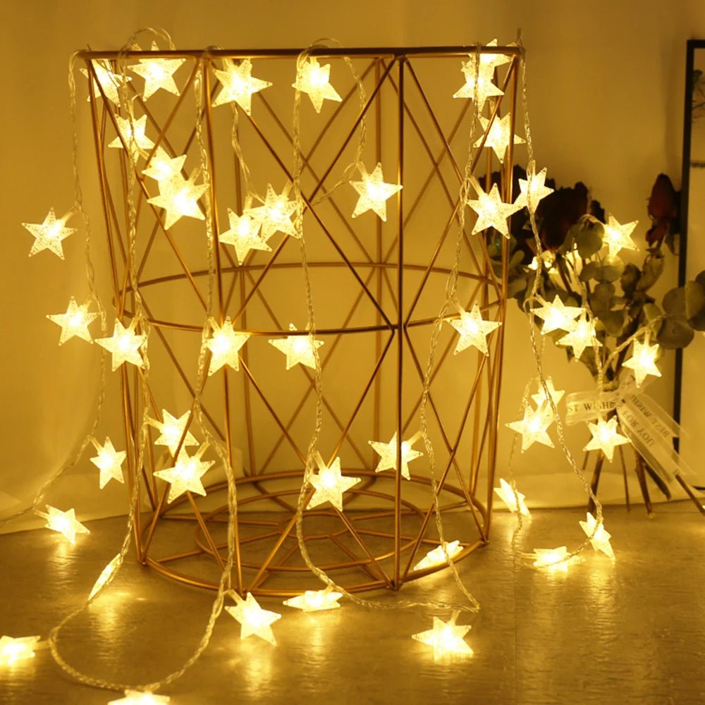 Skanto | Outdoor Star LED String Lights – Enchanting Garland Lights for Weddings, Parties, and Christmas