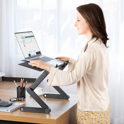 Skanto | 360° Ergonomic Laptop Stand – Adjustable & Portable FlexStand