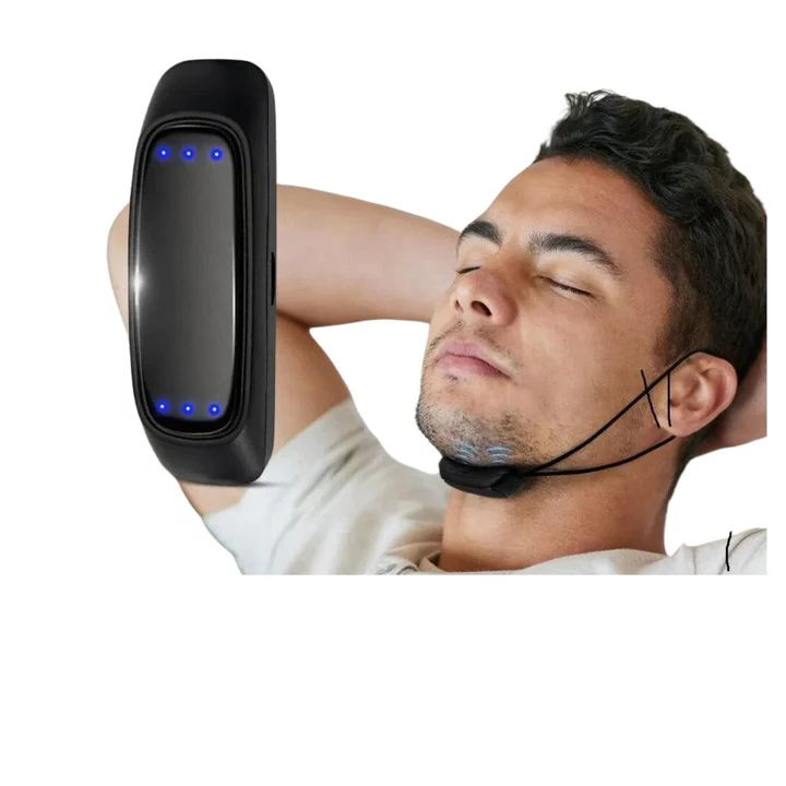 Sandsberg | Smart Anti-snoring Device EMS Pulse Stop Snoring Portable Comfortable Sleep Well Stop Snoring Healthcare Sleep Apnea Aid USB