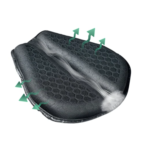 BowLift | Motorcycle Gel Seat Pad | Shock Absorbing, Breathable & Anti-Slip Design for Long Distance Rides