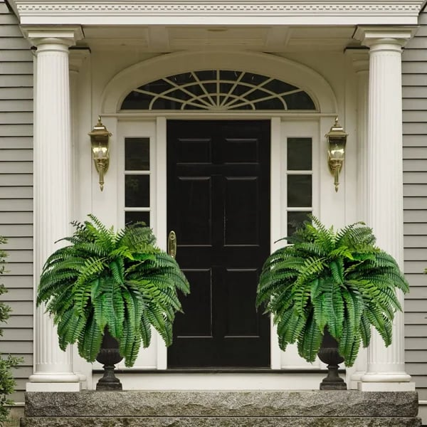 Skanto | UV-Resistant Lifelike Artificial Boston Fern – Perfect for Outdoor Decor