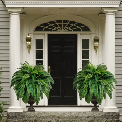 Skanto | UV-Resistant Lifelike Artificial Boston Fern – Perfect for Outdoor Decor