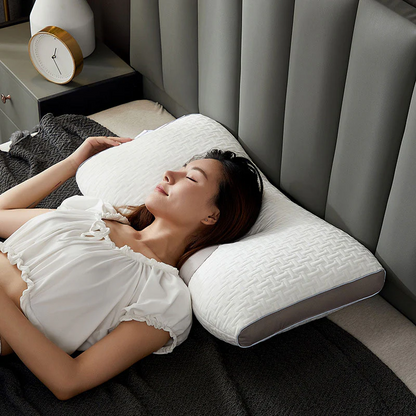 BowLift | Hybrid Pillow For Back & Side Sleepers - Neck & Shoulder Support Pillow