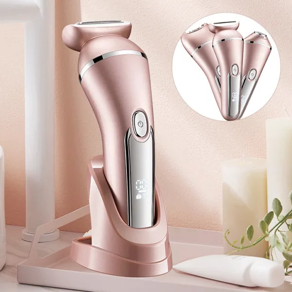 BowLift | SkinGlide 3-in-1 Electric Shaver – Waterproof and Rechargeable