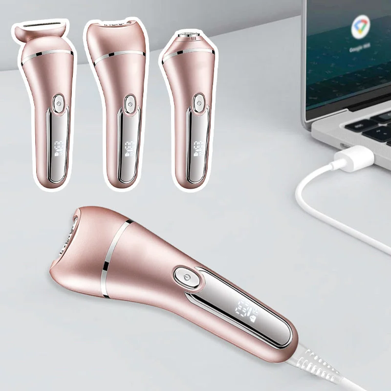 BowLift | SkinGlide 3-in-1 Electric Shaver – Waterproof and Rechargeable